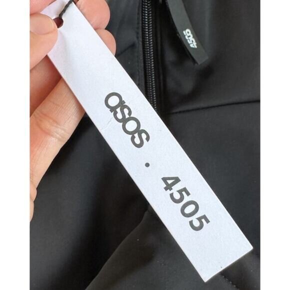NWT ASOS 4505 Ski Suit Bibs Snow Pants Size 14 Women’s Black - Picture 4 of 10